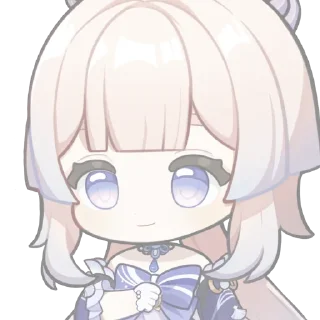 🤩 emoji ꒰ :Kokomi ”♡ᵎ꒱ˀˀ ↷ @KoshkarizeStickers @TgEmodziBot Telegram sticker 14 of 35