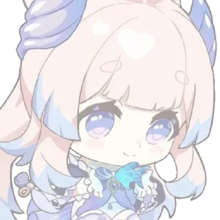 🤩 emoji ꒰ :Kokomi ”♡ᵎ꒱ˀˀ ↷ @KoshkarizeStickers @TgEmodziBot Telegram sticker 17 of 35