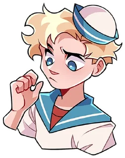 🤔 emoji Матрос Владик без текста @TgSticker Telegram sticker 8 of 49