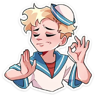 👌 emoji Матрос Владик от @TgSticker Telegram sticker 9 of 51