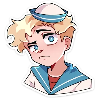 🫤 emoji Матрос Владик без текста @TgSticker Telegram sticker 17 of 49