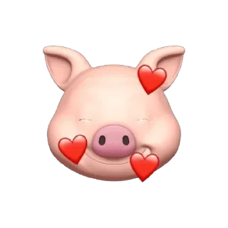 🥰 emoji Pig Telegram sticker 6 of 17