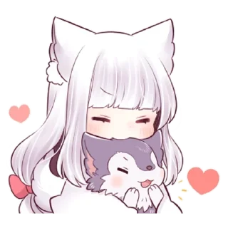 🐺 emoji Волчица-тян @tg_sticks Telegram sticker 10 of 37