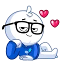 😘 emoji Tim the Nerd Telegram sticker 2 of 20