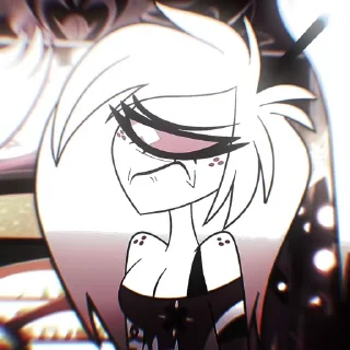 💋 emoji БОЛЬШЕ ⇨ @CLOOBHUB ЧЕРРИ БОМБ ОТЕЛЬ ХАЗБИН HAZBIN Telegram sticker 19 of 80