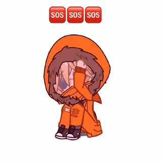 🆘 emoji Кенни Telegram sticker 20 of 35