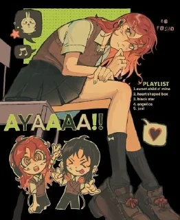 🌟 emoji Aya&Metsuki Telegram sticker 15 of 31