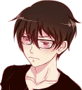 😕 emoji That One Guy With Glasses. :: @line_stickers Telegram sticker 24 of 40