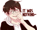 😌 emoji That One Guy With Glasses. :: @line_stickers Telegram sticker 6 of 40