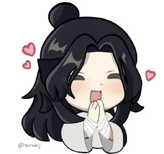 🍃 emoji Hua Cheng🍁 Xie Lian🍃 Telegram sticker 24 of 32
