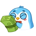🤑 emoji Снежок (@TgSticker) Telegram sticker 14 of 24
