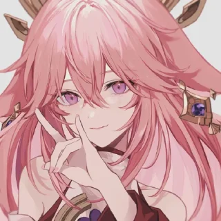 🦊 emoji 🌸ꨄ︎☾︎ Yᴀᴇ_Mɪᴋᴏ ☽︎ꨄ︎🌸 Telegram sticker 6 of 74