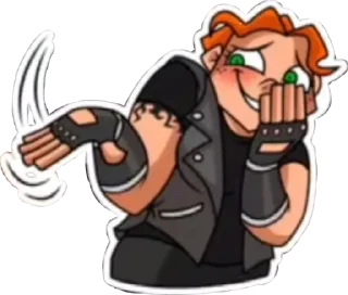 🥰 emoji Metal Family, Viki (qzzvnt) Telegram sticker 21 of 54