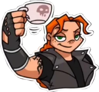 ☕️ emoji Metal Family, Viki (qzzvnt) Telegram sticker 11 of 54