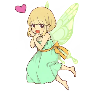 🥰 emoji Маленькая фея @Nyasticks Telegram sticker 5 of 41