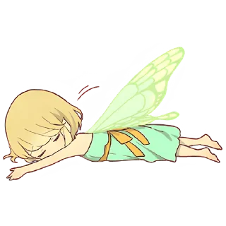 😴 emoji Маленькая фея @Nyasticks Telegram sticker 15 of 41