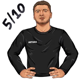 5️⃣ emoji ПАПИЧ от @hypestickbot Telegram sticker 6 of 12