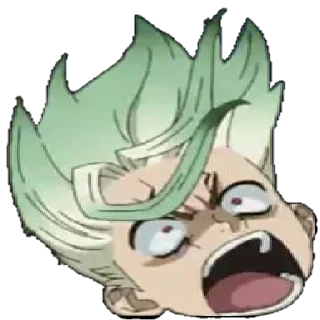 😠 emoji Senku Ishigami Telegram sticker 13 of 30