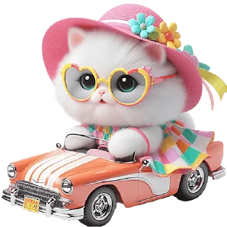 🚗 emoji Летние-мяу @Nyasticks Telegram sticker 15 of 41