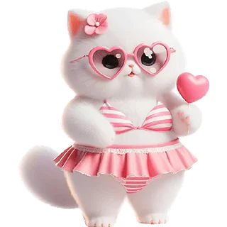 🫶 emoji Летние-мяу @Nyasticks Telegram sticker 10 of 41