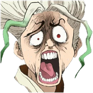 😫 emoji Senku Ishigami Telegram sticker 21 of 30