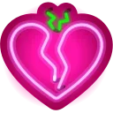 💔 emoji Neon Stickers : @fStikBot Telegram sticker 18 of 40