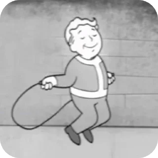 🏃 emoji Fallout Vault Boy • @Earth928B Telegram sticker 22 of 45