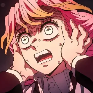 😱 emoji Мицури Канроджи @anime_stickerr Telegram sticker 19 of 20
