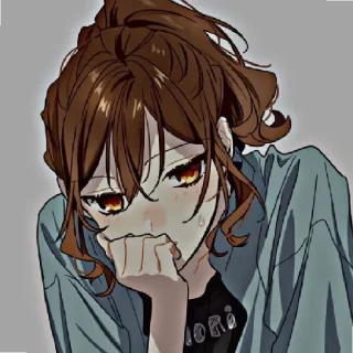 😐 emoji HoriMiya Telegram sticker 18 of 45