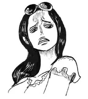 😒 emoji Nico Robin Telegram sticker 21 of 44