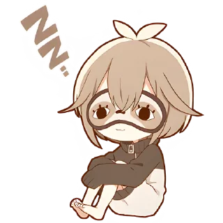 😴 emoji Ленивец-кун @Nyasticks Telegram sticker 22 of 41