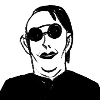 Sticker from Cursed Manson