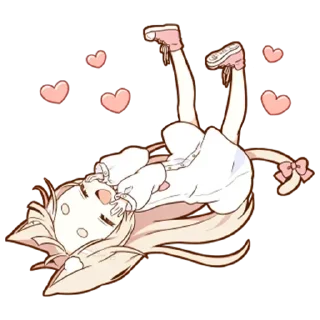 🛏 emoji Милашка-тян - @tg_sticks Telegram sticker 1 of 41