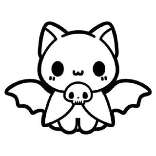 🐱 emoji Black & White @DozaEmoji Telegram sticker 6 of 120