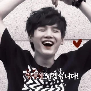 😽 emoji ❀ yoongi ❀ [@helpik_lisonki] Telegram sticker 13 of 65