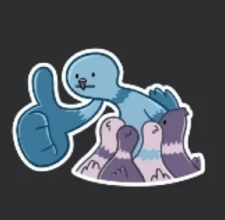 👍 emoji Голубец Telegram sticker 6 of 28