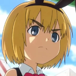😒 emoji shingeki kyojin chuugakkou Telegram sticker 17 of 30