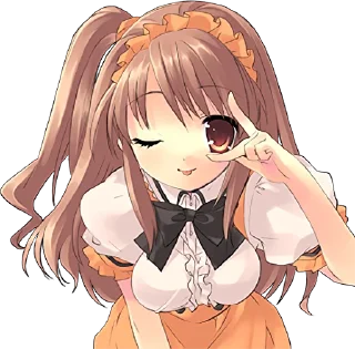 😋 emoji The Melancholy of Haruhi Suzumiya :: @line_stickers Telegram sticker 6 of 40