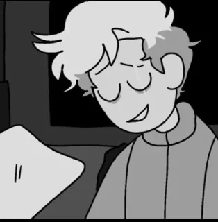😌 emoji Butters / Mirai park Telegram sticker 14 of 88