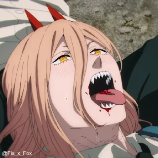 😋 emoji Chainsaw Man p2 @fixfox Telegram sticker 15 of 49