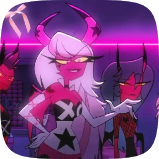 🌟 emoji БОЛЬШЕ ⇨ @CLOOBHUB ВЕРОСИКА АДСКИЙ БОСС HELLUVA ТГ Telegram sticker 13 of 111