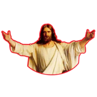 😰 emoji Jesus love @stickersb2b Telegram sticker 12 of 33