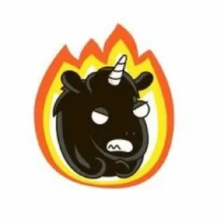 🤬 emoji Йоу единорог Telegram sticker 16 of 24