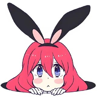 😶 emoji Девочка-кролик @Nyasticks Telegram sticker 23 of 41