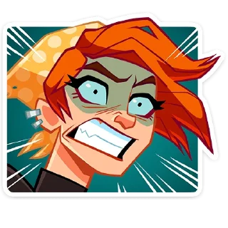 😡 emoji Дачница Марина (@TgSticker) Telegram sticker 19 of 48
