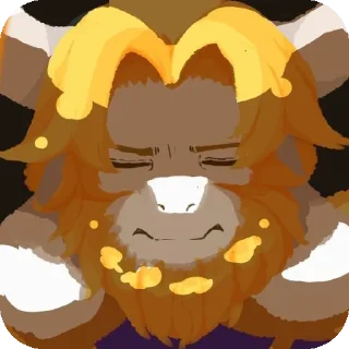 😔 emoji Asgore — @M3dvik Telegram sticker 5 of 40