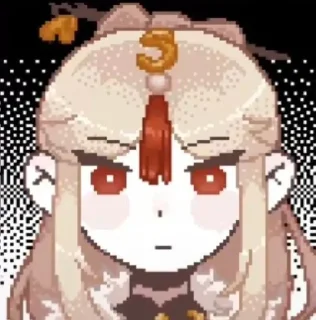 😐 emoji Omori x Genshin Impact Telegram sticker 7 of 44