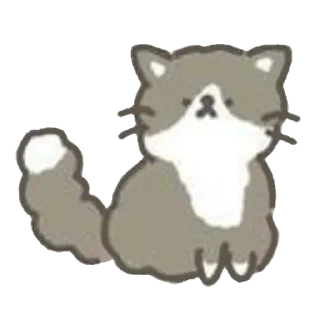 🐈 emoji ૮꒰ྀི ˶• ˔ ก ꒱ྀིა : @ra1nymorning ☁️ Telegram sticker 5 of 21