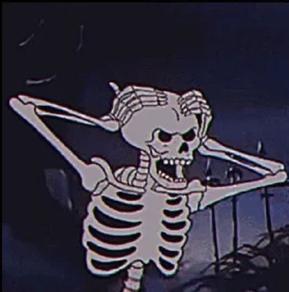 🌟 emoji ☠️×Skeletons×☠️ Telegram sticker 14 of 18