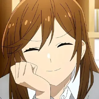 😌 emoji Хоримия @anime_sticks Telegram sticker 9 of 20